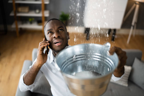 Water damage restoration process in OH